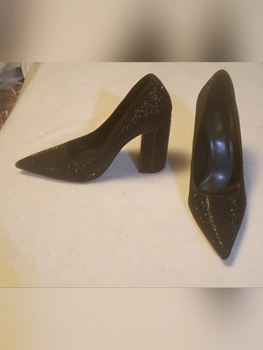 Michael Kors Maxine Crystal Embellished Pointed-Toe Pumps